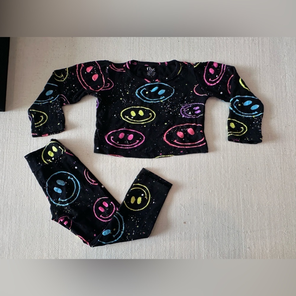 Flowers by Zoe Black/Neon Matching Set